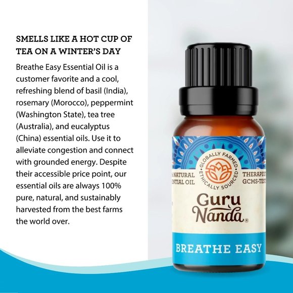 Guru Nanda - Breathe Easy Essential Oil Blend - Picture 6 of 11